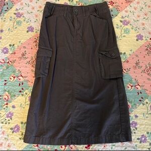Brandy Melville Charcoal Midi Cargo Skirt